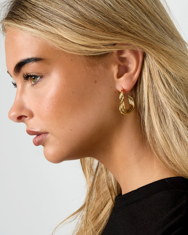 Oorbellen van roestvrij staal met hart, casual, dagelijks, eenvoudig, serie, damessieraden