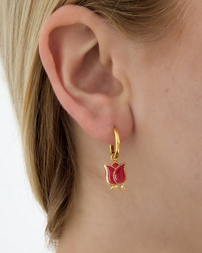 Oorbellen van roestvrij staal met bloemenmotief, casual, dagelijks, eenvoudig, serie, damessieraden