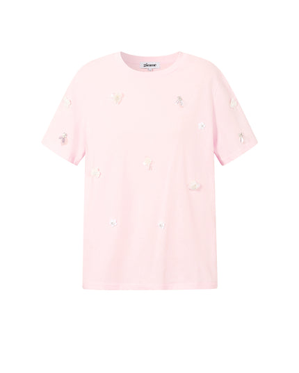 T-shirt met pailletten