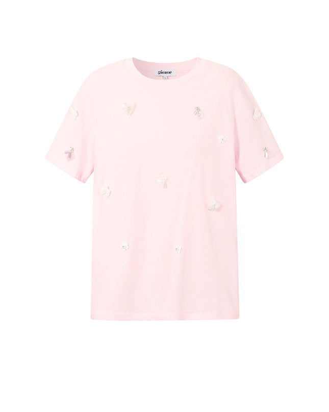 T-shirt met pailletten