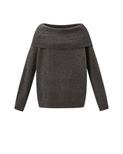 Off the shoulder basic sweater