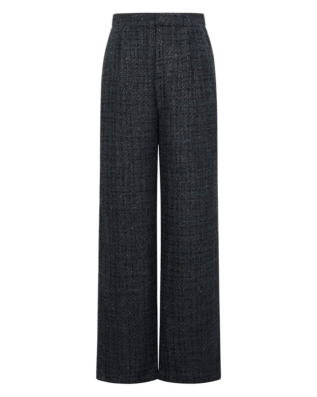 Polyester fiber (polyester) Straight pants Checkered Elegant Fall/Winter  Clothes