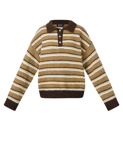 Polyestervezel (polyester) Gebreide truien Strepen Casual Herfst/Winterkleding