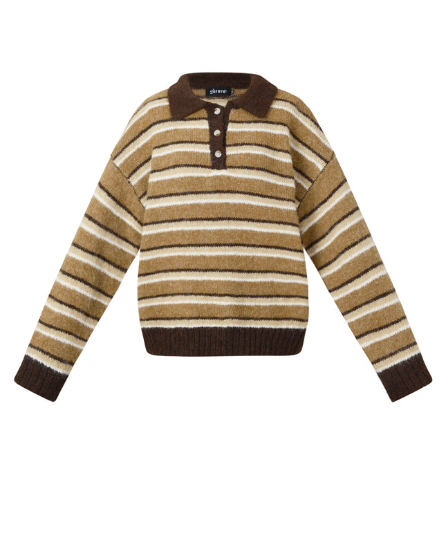 Polyestervezel (polyester) Gebreide truien Strepen Casual Herfst/Winterkleding