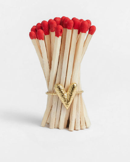 Opvallende ringen van roestvrij staal in hartvorm, casual en eenvoudig voor dagelijks gebruik, dames sieraden.