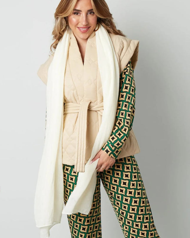 Sjaal effen kleur - koraal roze