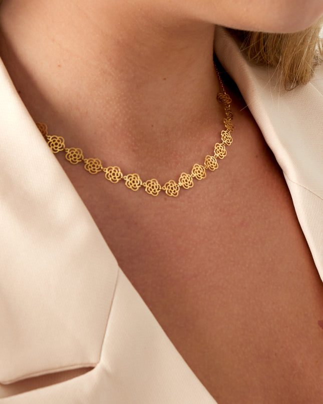 Bloemenliefde ketting