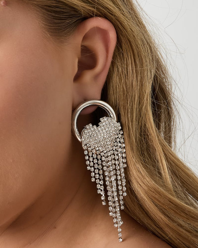 Oorbellen met ijzeren hanger, onregelmatige vorm, elegante kerst, luxe serie, damessieraden