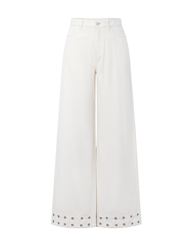 Eyelet Statement Jeans