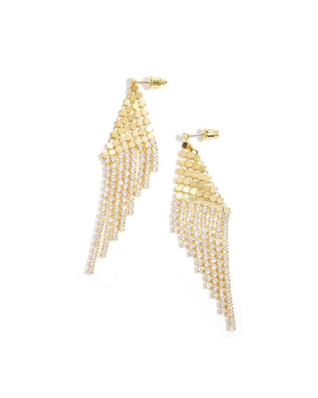 Koperen oorbellen Geometrisch Casual Kerst Eenvoudige serie Dames sieraden