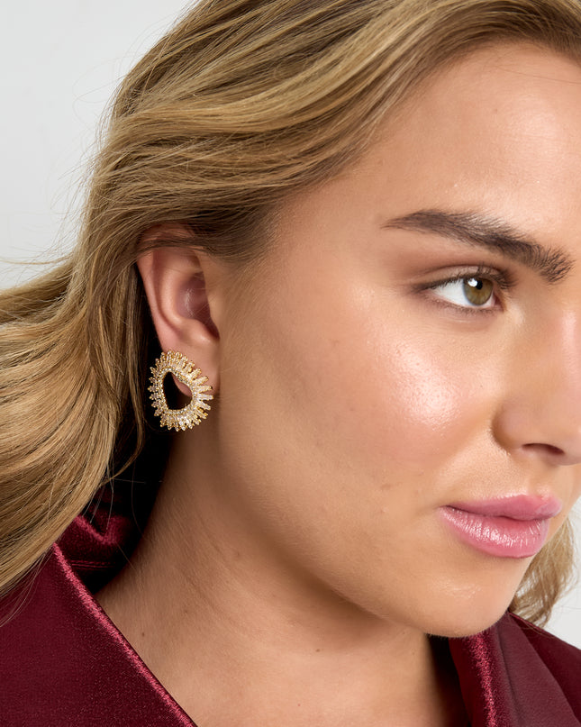 Koperen oorbellen met hartvormige, elegante kerst, luxe serie, damessieraden