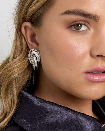 Iron Stud Earrings irregular shape Elegant Christmas Luxurious Series Women's jewelry