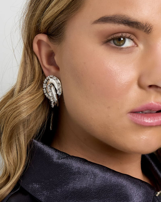 Iron Stud Earrings irregular shape Elegant Christmas Luxurious Series Women's jewelry