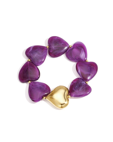 Acryl kralen armbanden hart retro dagelijkse klassieke serie dames sieraden