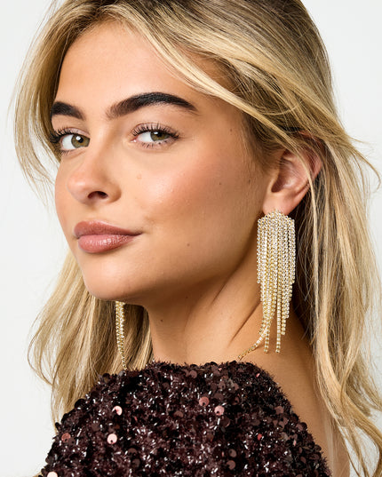 Koperen oorbellen met hanger, geometrisch, elegant, kerst, luxe serie, damessieraden