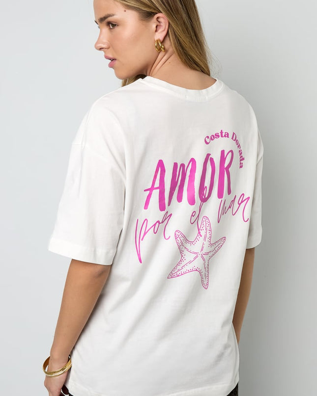 Amor por el mar oversized tee