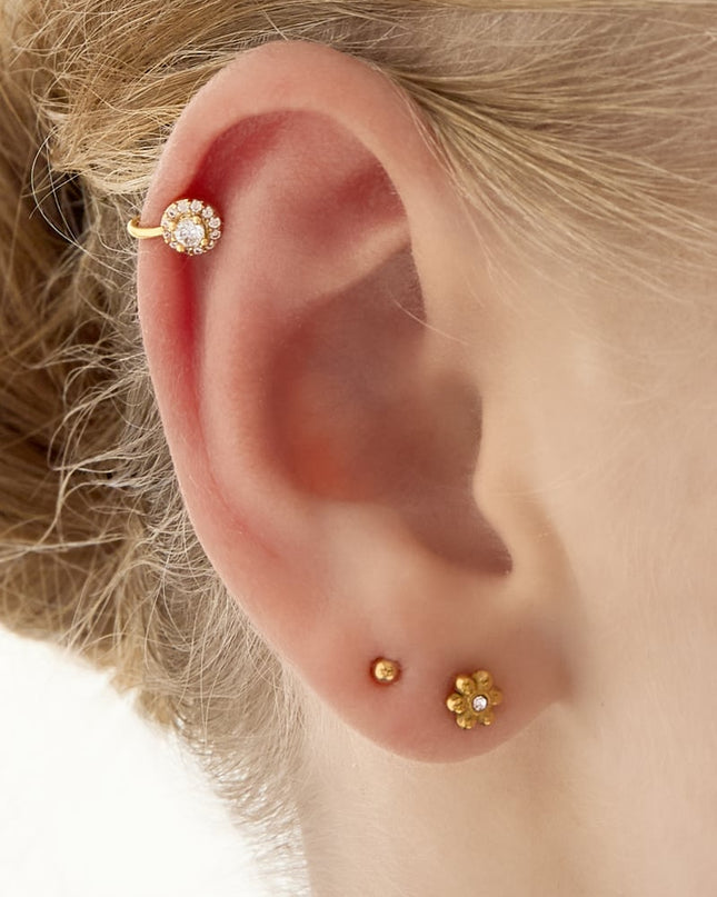 Neus- en oor cuff sparkly