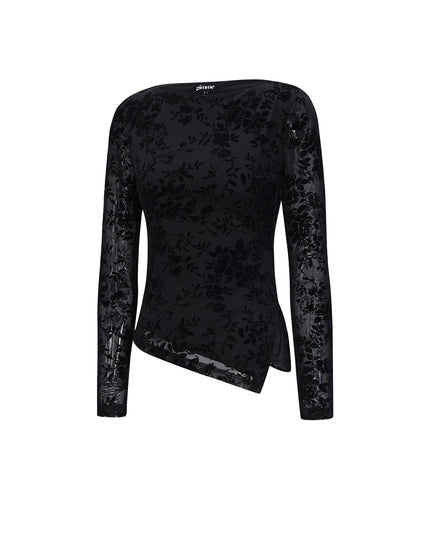 Polyester fiber (polyester) Long sleeve tops Floral print Sexy Fall/Winter  Clothes