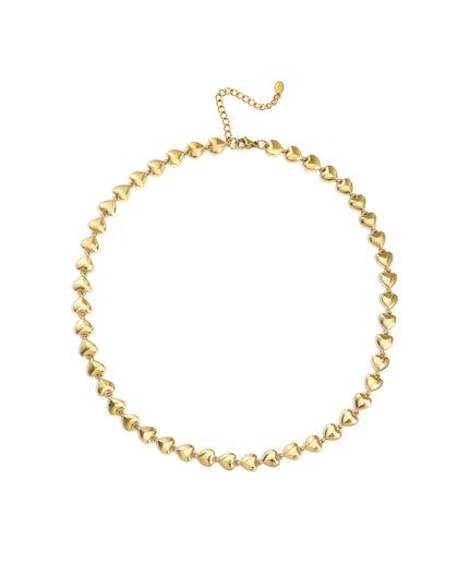 Roestvrijstalen kettingen met hart, casual, dagelijks, eenvoudig, serie, damessieraden