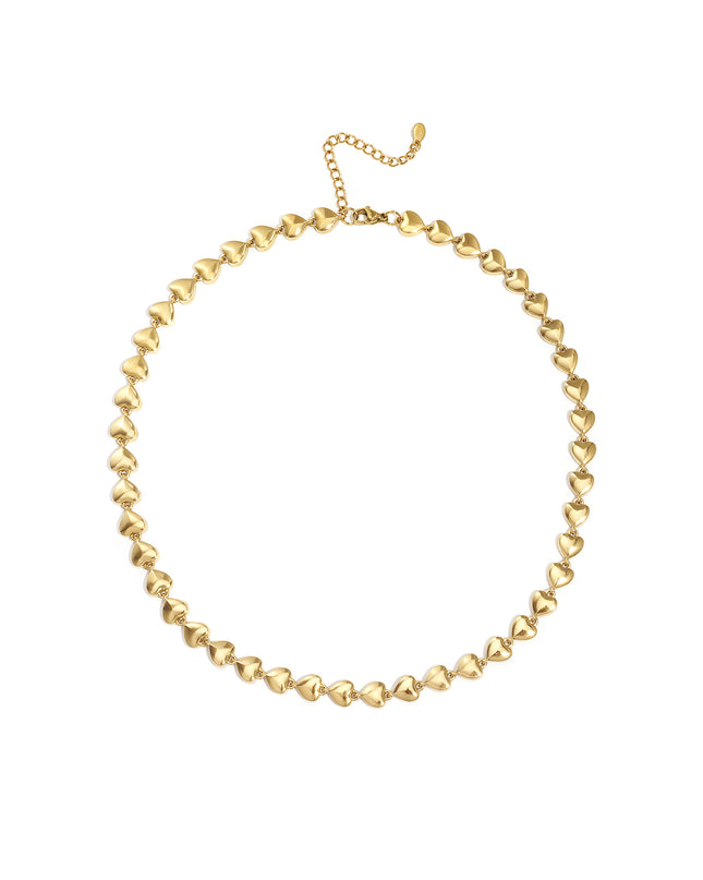 Roestvrijstalen kettingen met hart, casual, dagelijks, eenvoudig, serie, damessieraden