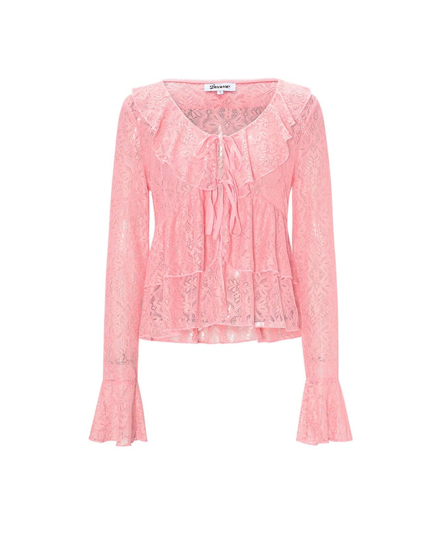 Lace Ruffle Top