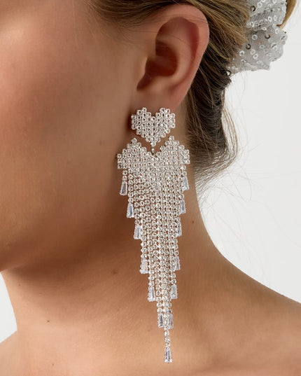 Koperen oorbellen met hartjes, casual, dagelijks, eenvoudig, serie, damessieraden