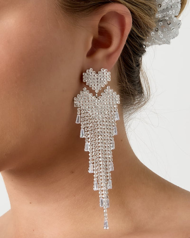 Koperen oorbellen met hartjes, casual, dagelijks, eenvoudig, serie, damessieraden