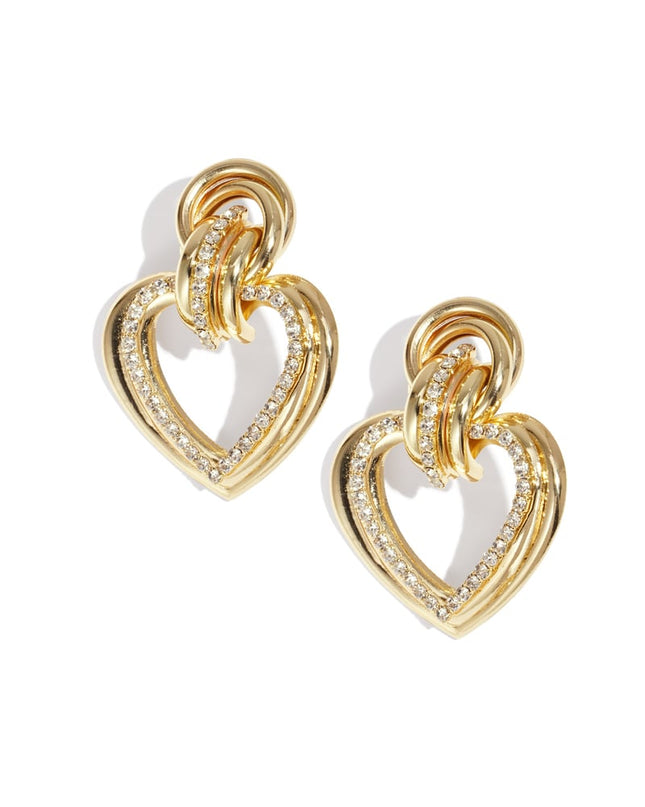Iron Drop Earrings Heart Elegant Christmas Luxurious Series Women's jewelry