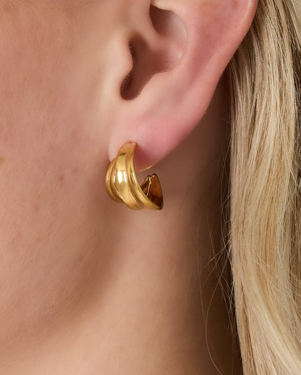 Gepolijste lusoorbellen