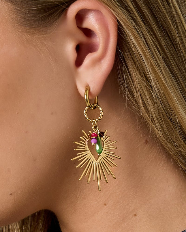 Shining Heart Happy Charm oorbellen