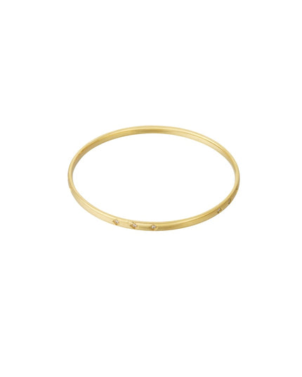 Simple mini diamond bangle
