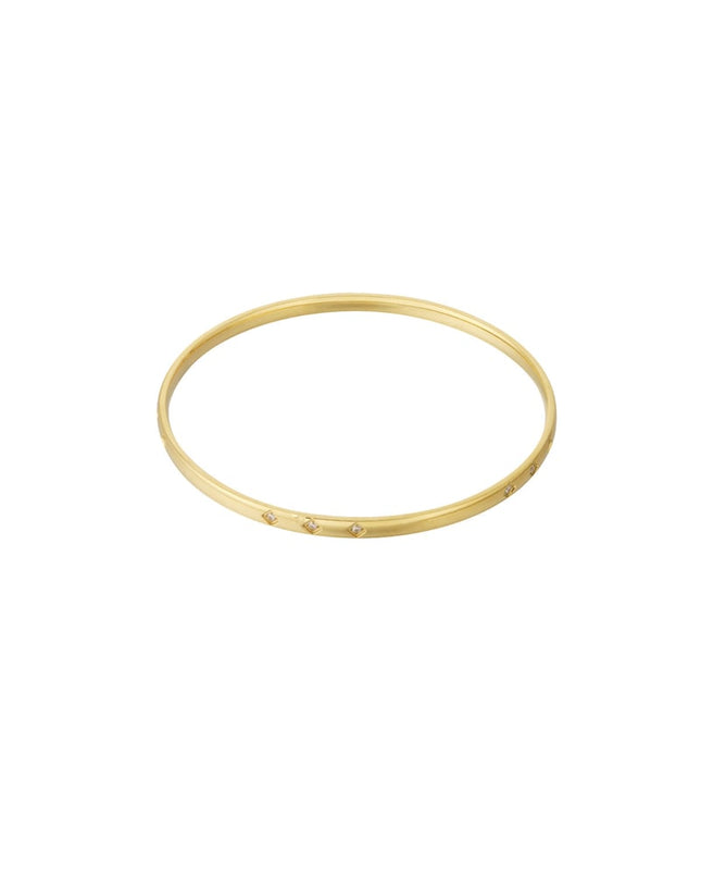 Simple mini diamond bangle