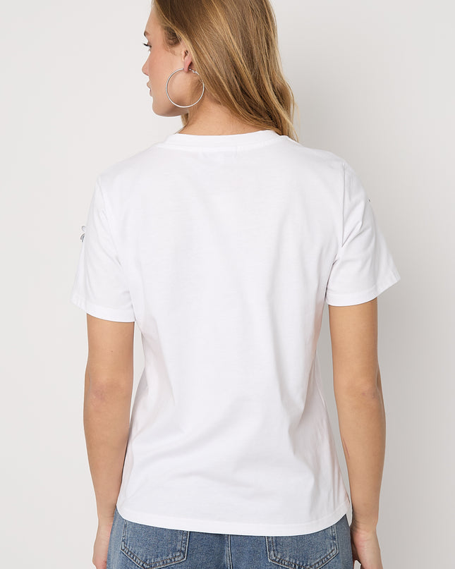 T-shirt met pailletten