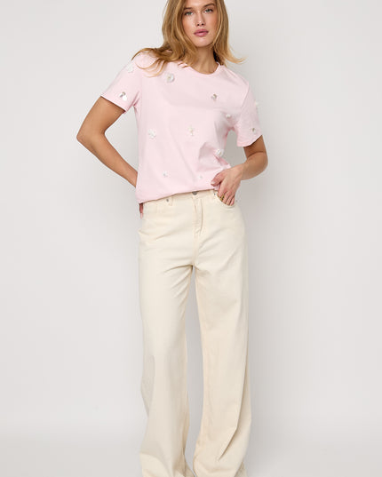 T-shirt met pailletten
