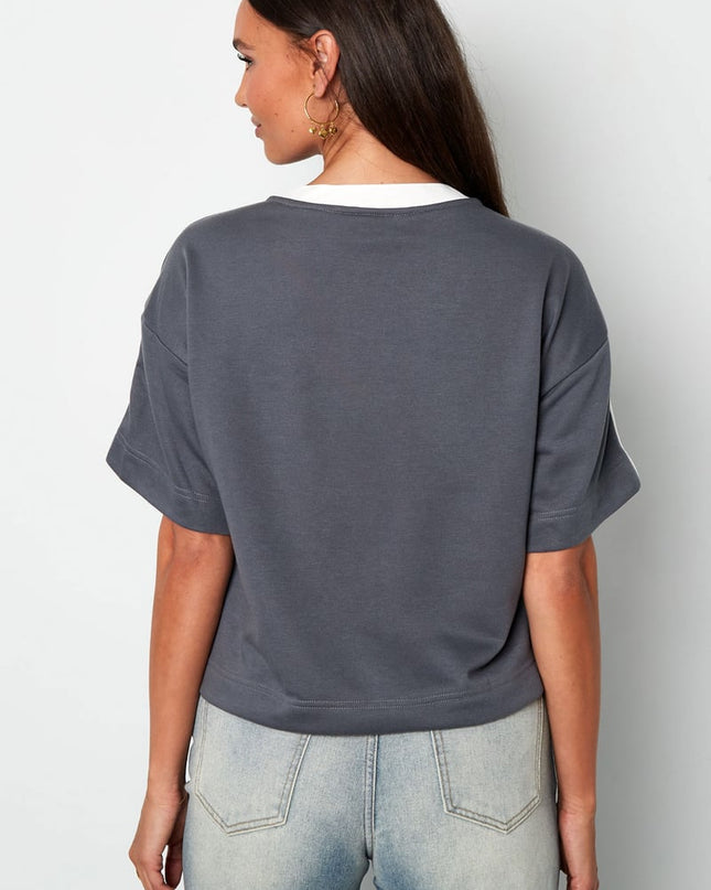 Cropped Football Shirt
