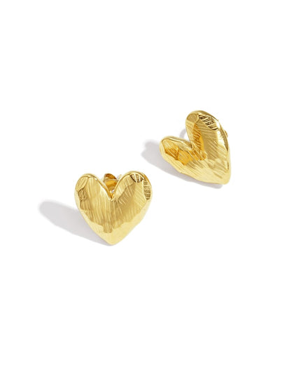 Stud Earrings Heart Simple Daily Simple Series Women's jewelry
