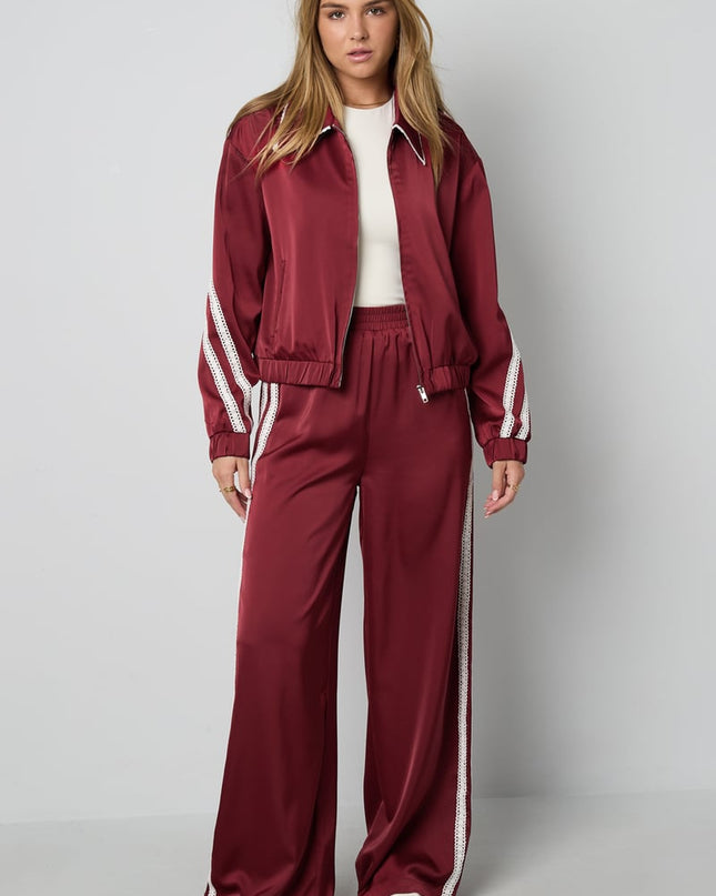 Satin Look Sporty Jacket