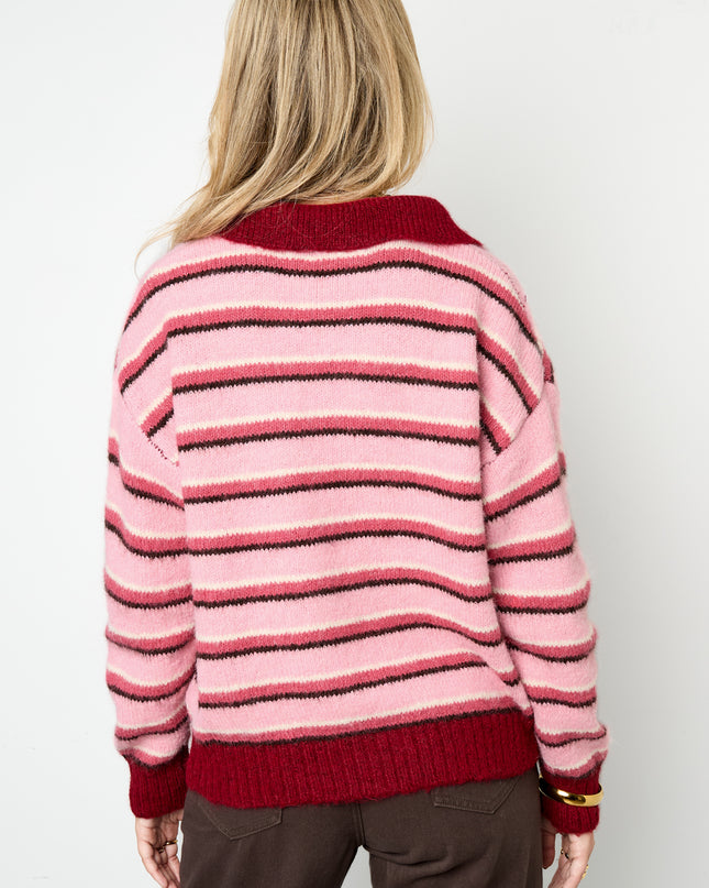 Polyestervezel (polyester) Gebreide truien Strepen Casual Herfst/Winterkleding