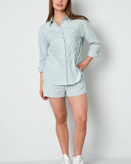 Blouse Heart - Green
