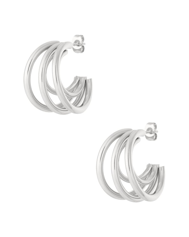 Oorbellen van roestvrij staal, geometrisch, casual, dagelijks, eenvoudig, serie, damessieraden