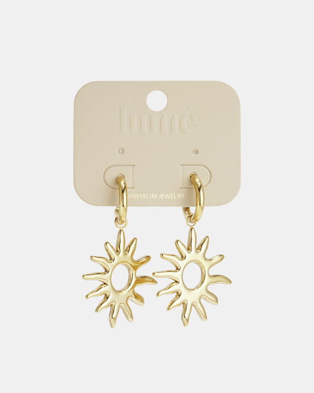 Oorbellen van roestvrij staal, zon, casual, dagelijks, eenvoudig, serie, damessieraden