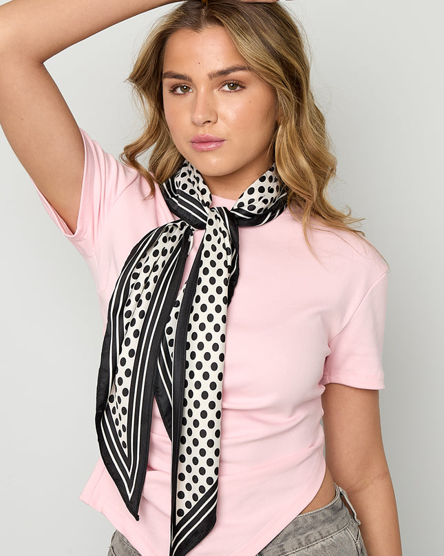 Zomersjaals met stippen, casual, polyester, dagelijkse accessoires