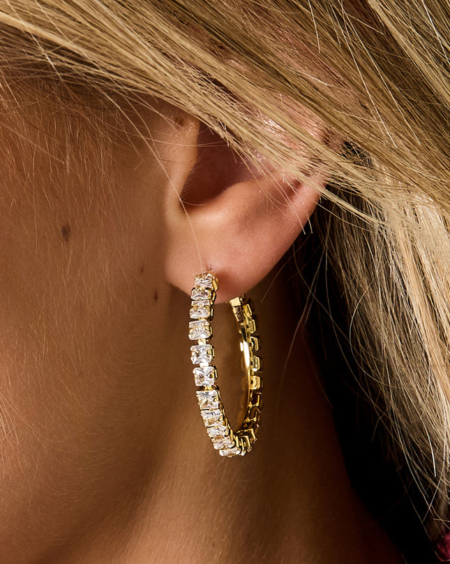 Koperen creolen geometrische elegante kerst luxe serie dames sieraden