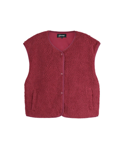 Geweven Polyestervezel Vrouwen Vest Casual Solide Kleur Herfst/Winter