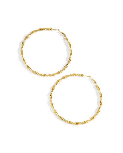 Gedraaide creolen XL