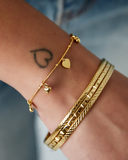 Mini hartjes armband