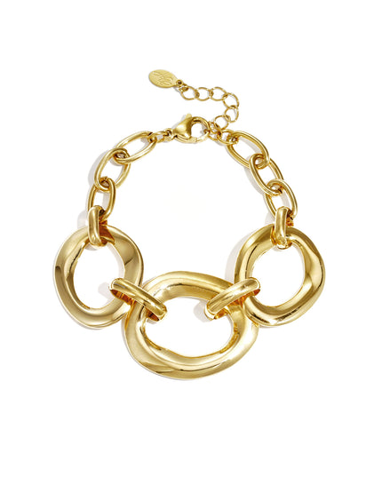 Armband met ronde statement stukken