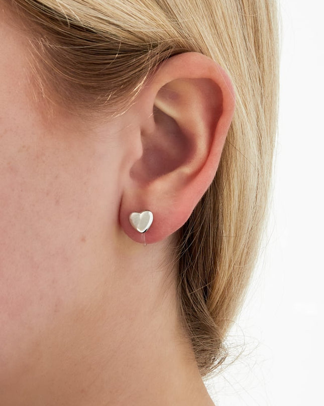 Mini Hart Clip Oorbellen