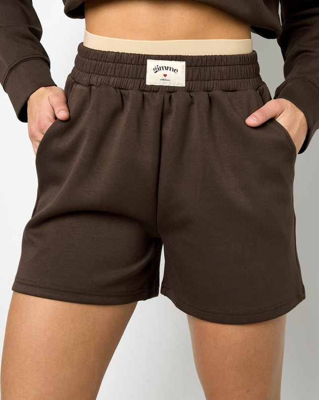 Polyester fiber (polyester) Shorts Solid color Sporty All Fit  Clothes