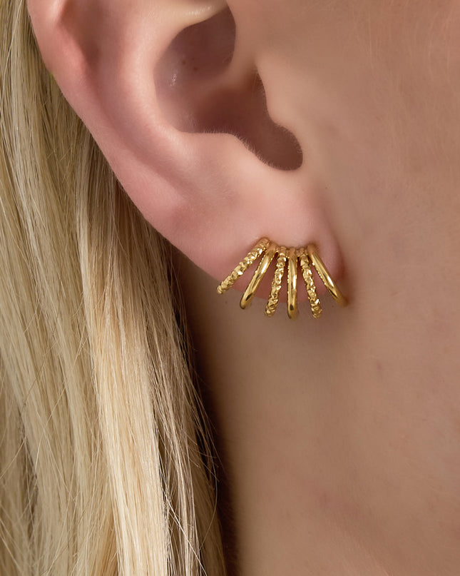 Oorbellen van roestvrij staal, geometrisch, casual, dagelijks, eenvoudig, serie, damessieraden